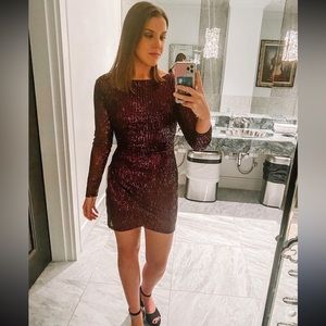 Red Sequin Dress